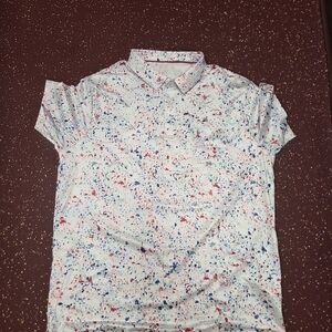 Amazon Red, White, And Blue Polo